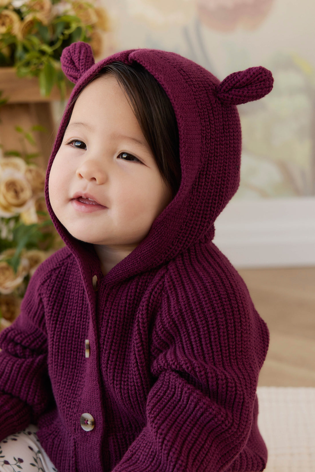 Bear Cardigan - Sweet Mulberry Childrens Cardigan from Jamie Kay USA
