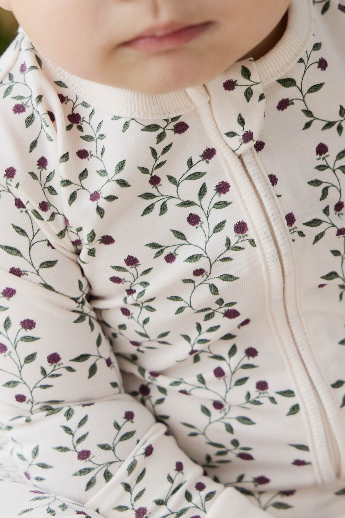 Organic Cotton Jude Onepiece - Mulberries Childrens Onepiece from Jamie Kay USA