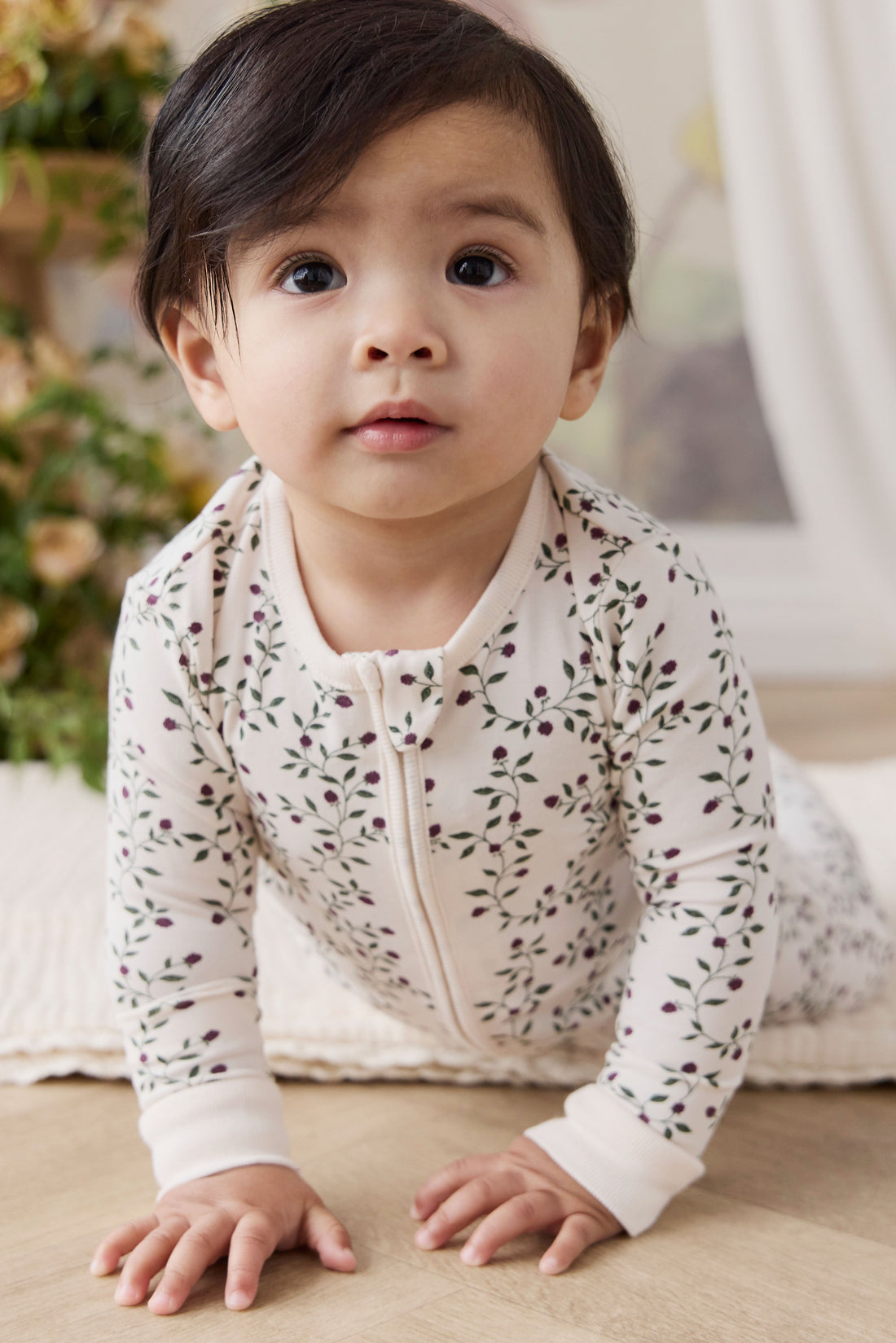 Organic Cotton Jude Onepiece - Mulberries Childrens Onepiece from Jamie Kay USA