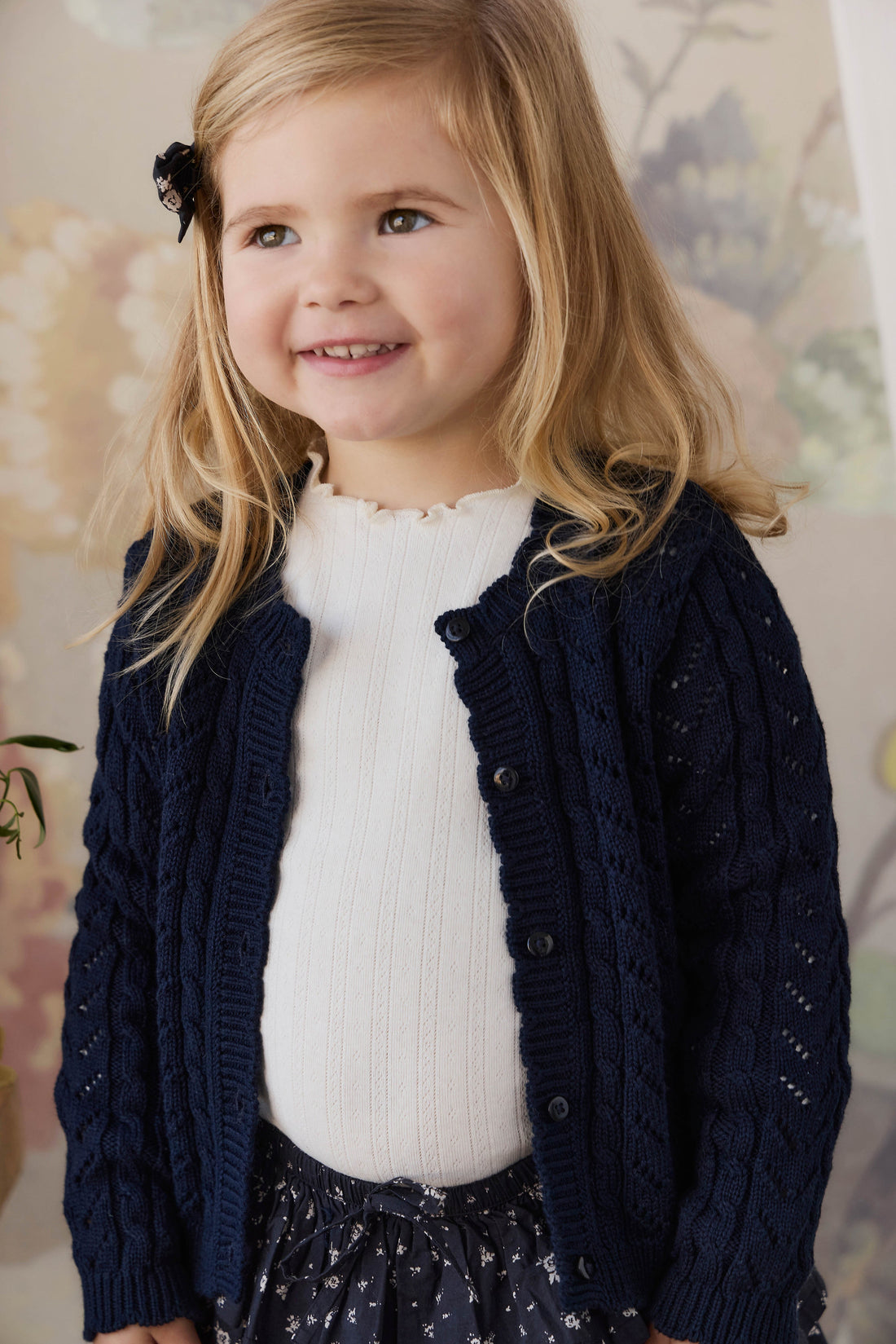 Arabella Knitted Cardigan - Starry Night Childrens Cardigan from Jamie Kay USA