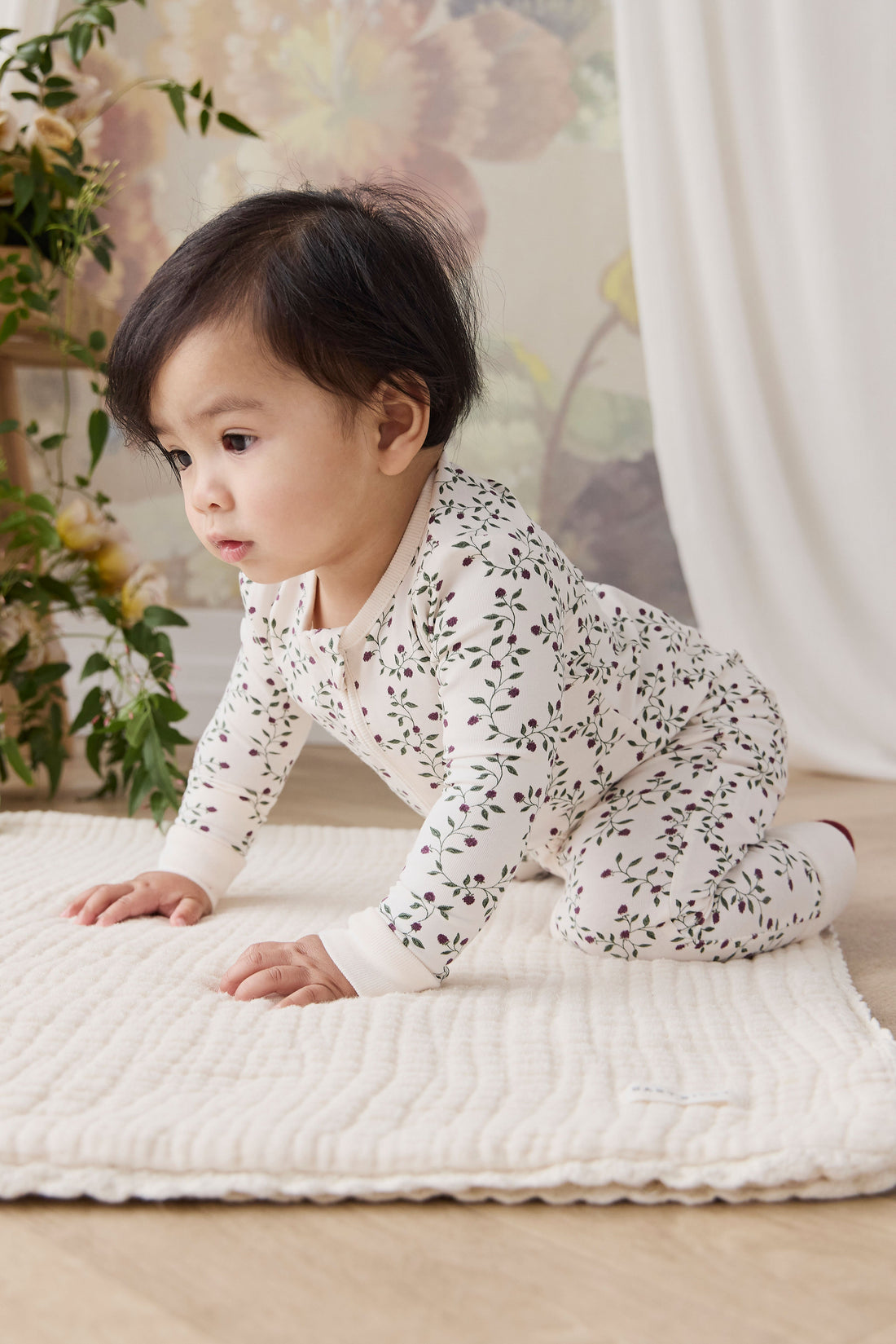 Organic Cotton Jude Onepiece - Mulberries Childrens Onepiece from Jamie Kay USA