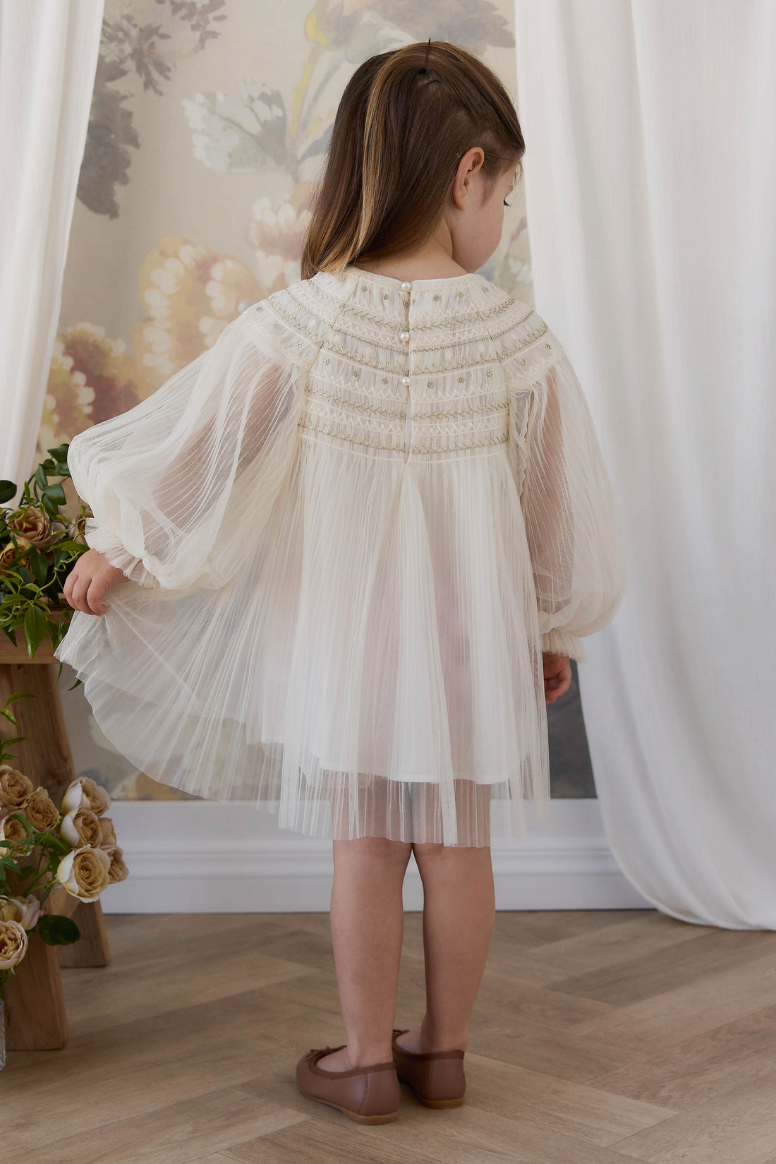 Lydie Tulle Dress - Snow Angel Childrens Dress from Jamie Kay USA