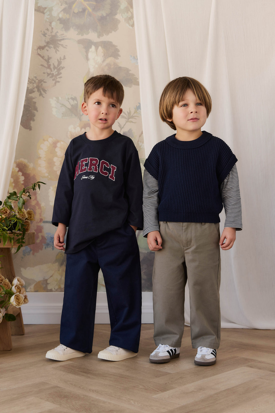 Organic Cotton Marshall Long Sleeve Top - Maritime Merci Childrens Top from Jamie Kay USA