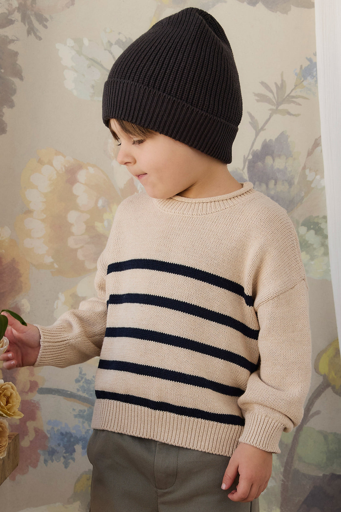 Jackson Knitted Jumper - Jackson Stripe Childrens Jumper from Jamie Kay USA