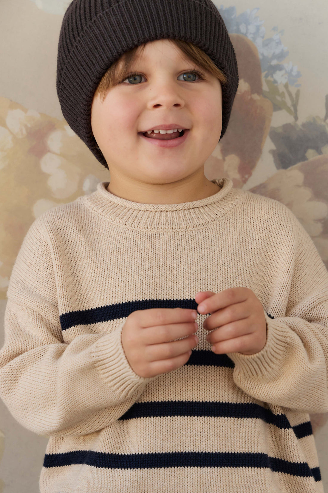 Jackson Knitted Jumper - Jackson Stripe Childrens Jumper from Jamie Kay USA