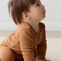 Organic Cotton Modal Long Sleeve Bodysuit - Baker Childrens Bodysuit from Jamie Kay USA