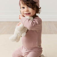 Organic Cotton Modal Everyday Legging - Mauve Shadow Childrens Legging from Jamie Kay USA