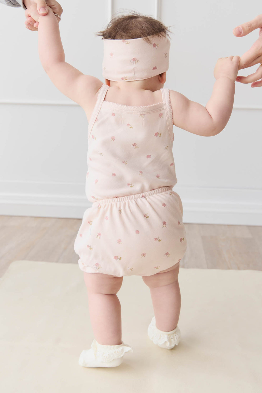 Organic Cotton Bridget Singlet Bodysuit - Meredith Morganite Childrens Bodysuit from Jamie Kay USA