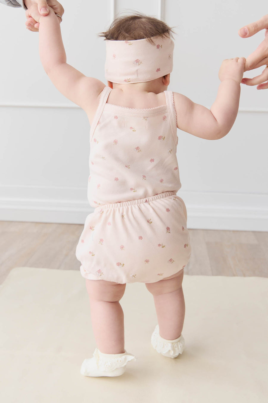 Organic Cotton Bridget Singlet Bodysuit - Meredith Morganite Childrens Bodysuit from Jamie Kay USA