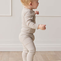 Organic Cotton Modal Long Sleeve Bodysuit - Milford Childrens Bodysuit from Jamie Kay USA