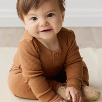 Organic Cotton Modal Long Sleeve Bodysuit - Baker Childrens Bodysuit from Jamie Kay USA