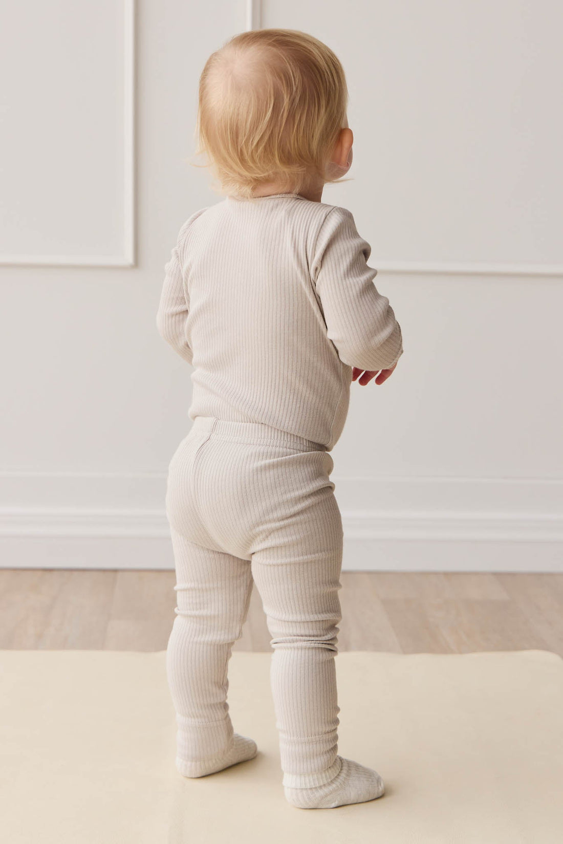 Organic Cotton Modal Long Sleeve Bodysuit - Milford Childrens Bodysuit from Jamie Kay USA