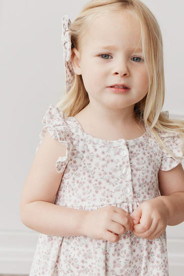 Organic Cotton Sienna Dress - Posy Floral Childrens Dress from Jamie Kay USA