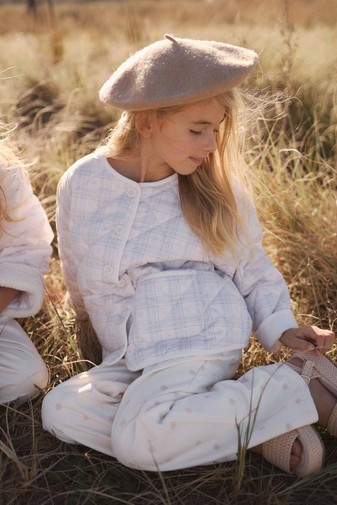 Ariel Jacket - Marguerite Egret Childrens Jacket from Jamie Kay USA