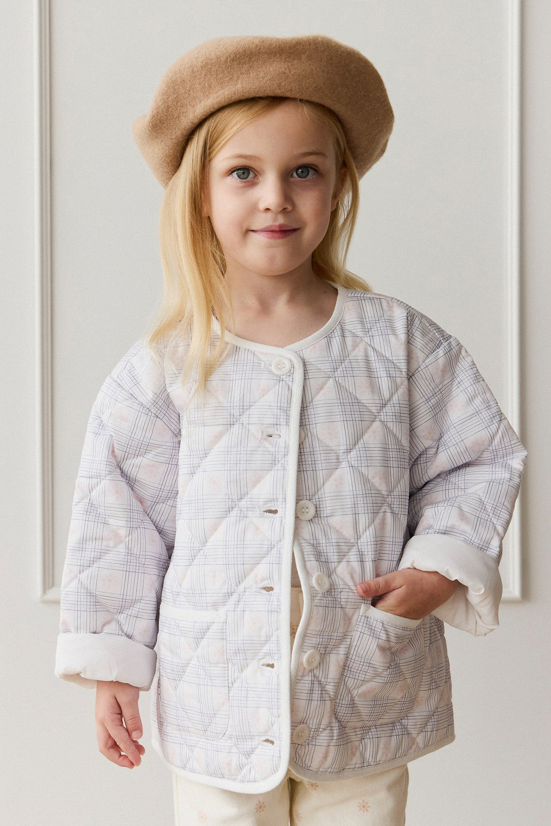 Ariel Jacket - Marguerite Egret Childrens Jacket from Jamie Kay USA