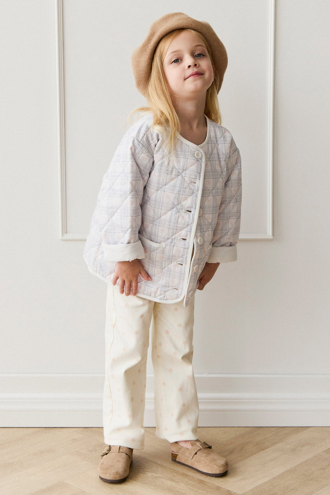 Ariel Jacket - Marguerite Egret Childrens Jacket from Jamie Kay USA