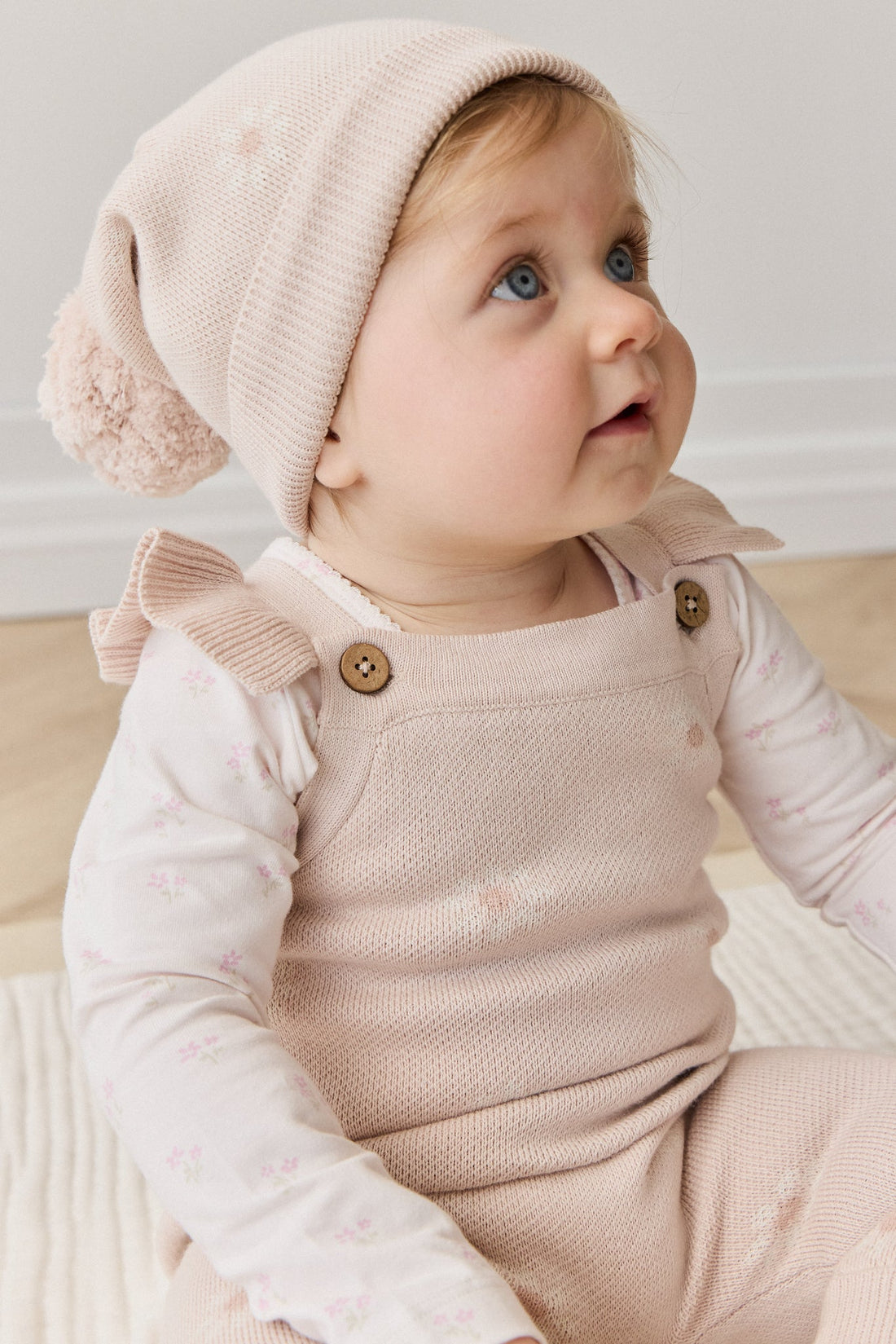 Organic Cotton Long Sleeve Top - Pauline Pink Childrens Top from Jamie Kay USA