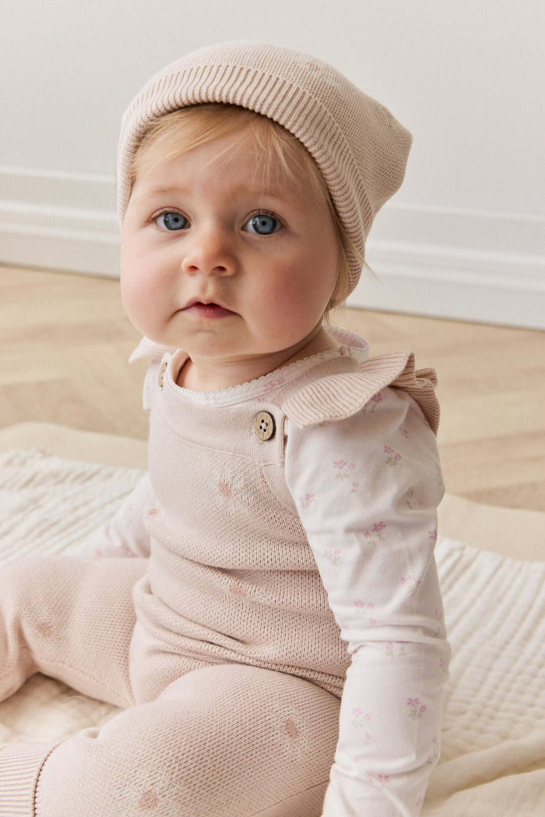 Organic Cotton Long Sleeve Top - Pauline Pink Childrens Top from Jamie Kay USA