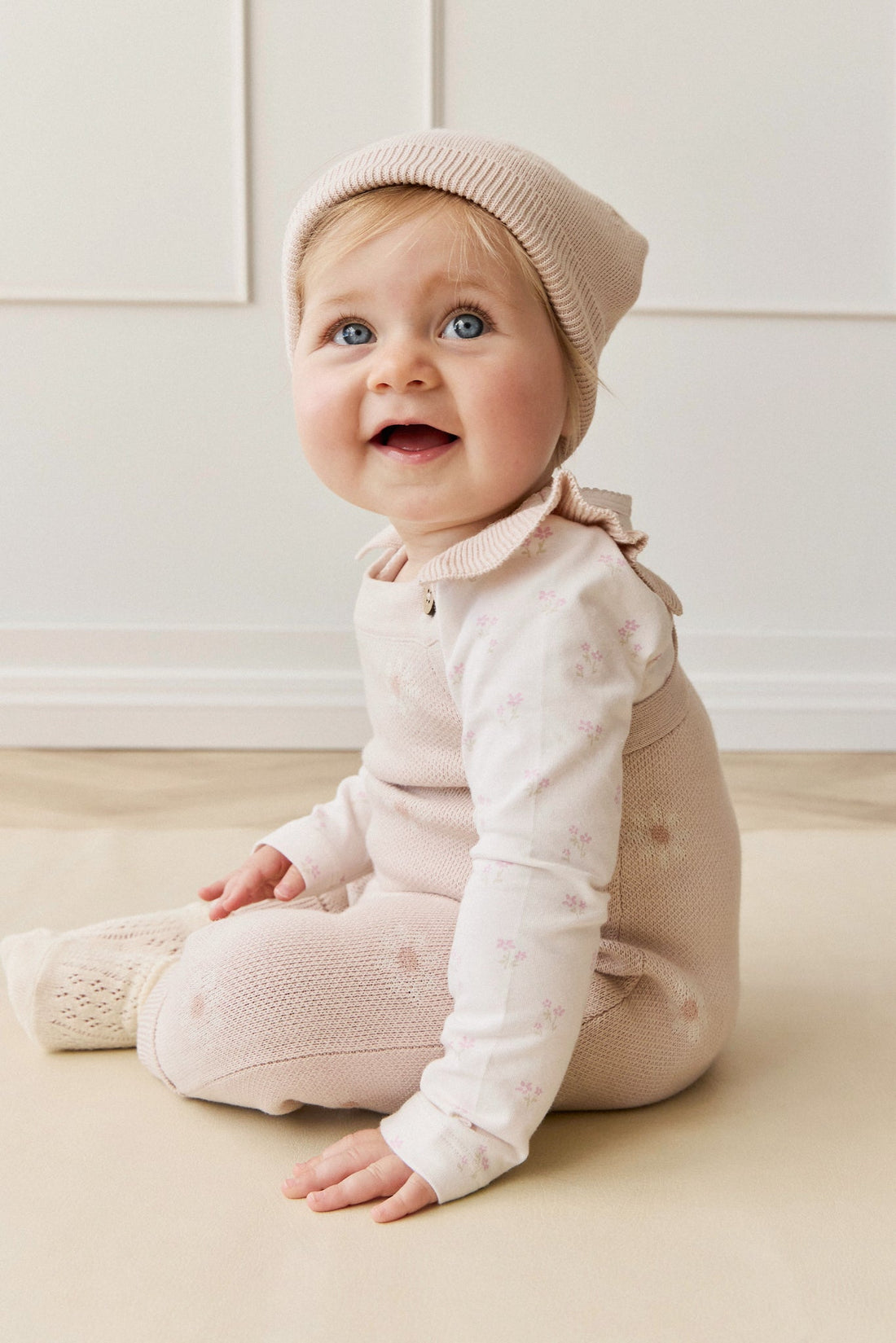 Organic Cotton Long Sleeve Top - Pauline Pink Childrens Top from Jamie Kay USA