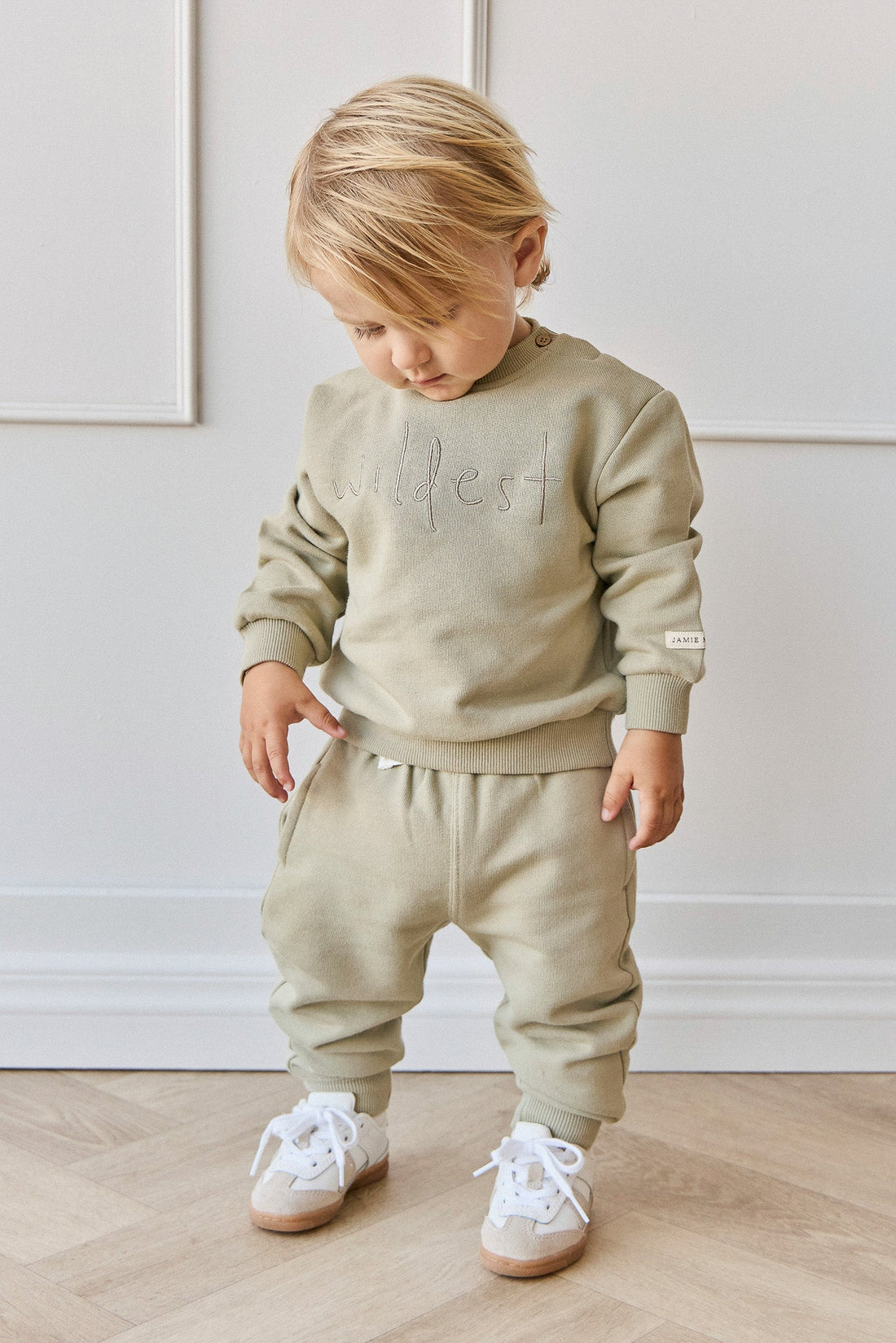 Organic Cotton Dominic Sweatshirt - Pampas Wildest Childrens Top from Jamie Kay USA