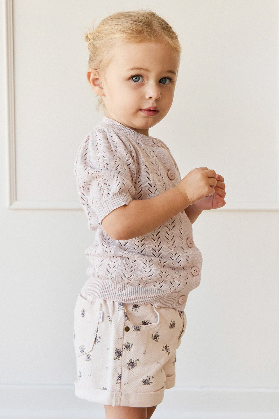 Grace Short - Simone Sheer Pink Childrens Short from Jamie Kay USA