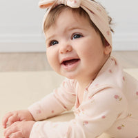 Organic Cotton Headband - Meredith Morganite Childrens Headband from Jamie Kay USA