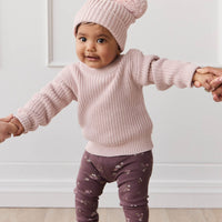 Organic Cotton Modal Everyday Legging - Petite Fleur Childrens Legging from Jamie Kay USA