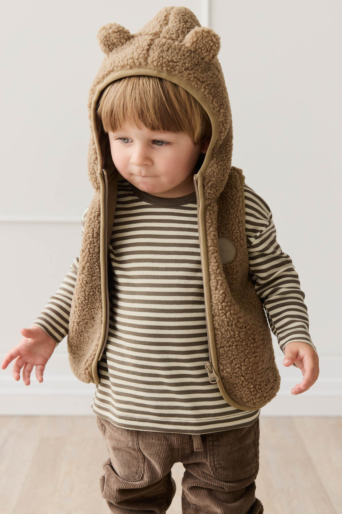 Hooded sherpa vest best sale