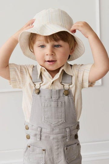 Bucket Hat - Coastal Stripe Cloud Childrens Hat from Jamie Kay USA