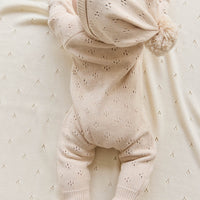 Alette Onepiece - Light Oatmeal Marle Childrens Onepiece from Jamie Kay USA