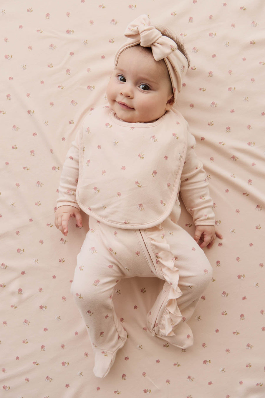 Organic Cotton Wrap Blanket - Meredith Morganite Childrens Blanket from Jamie Kay USA