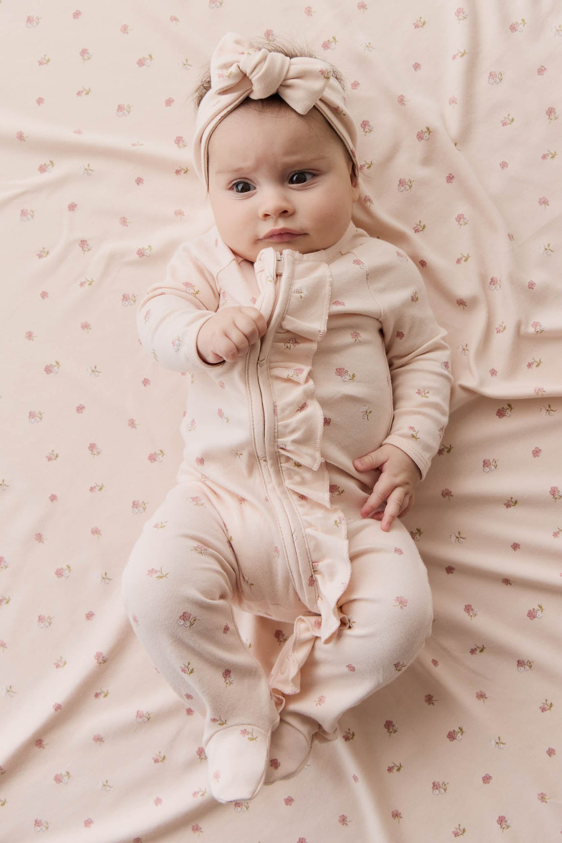 Organic Cotton Melanie Onepiece - Meredith Morganite Childrens Onepiece from Jamie Kay USA