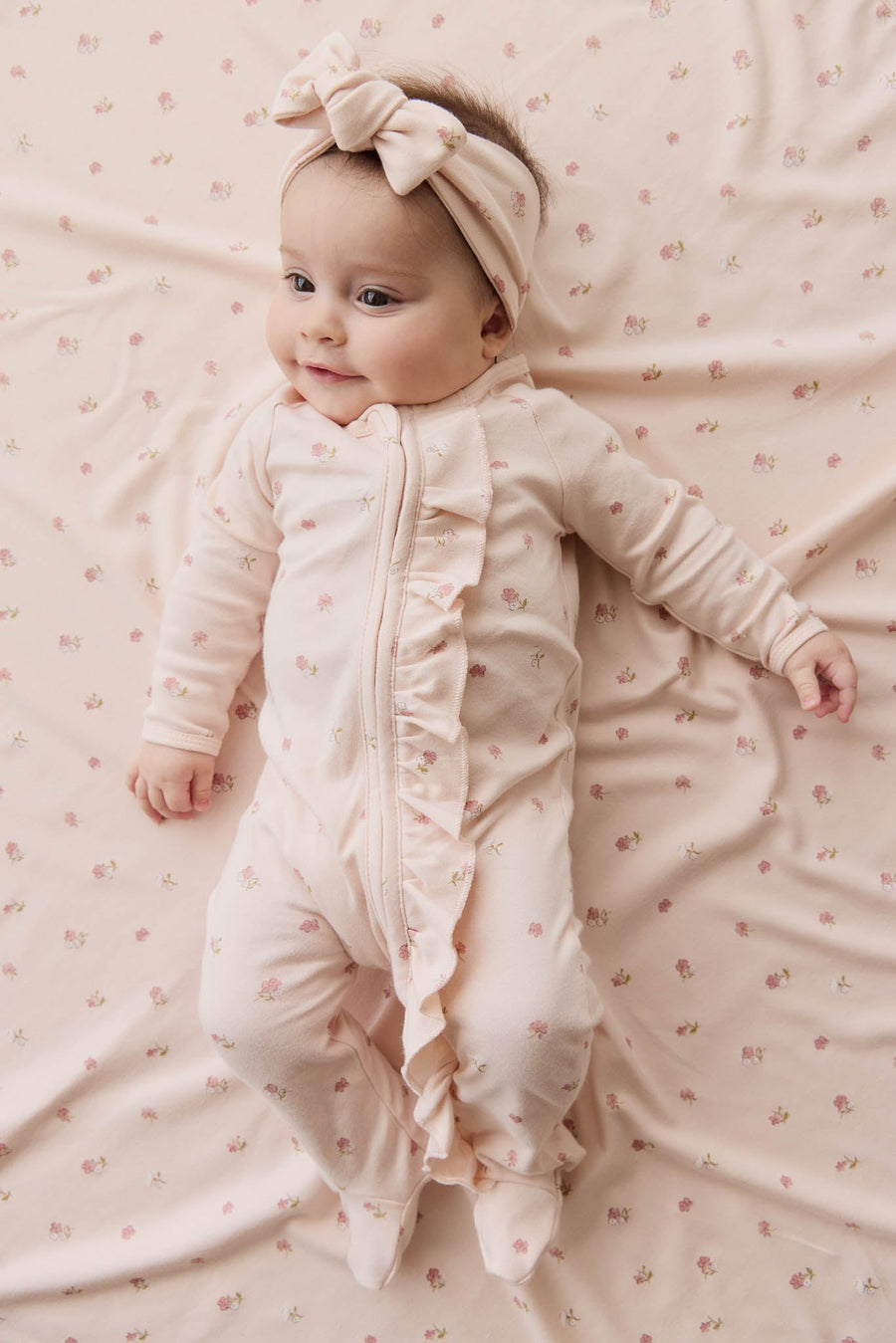 Organic Cotton Melanie Onepiece - Meredith Morganite Childrens Onepiece from Jamie Kay USA