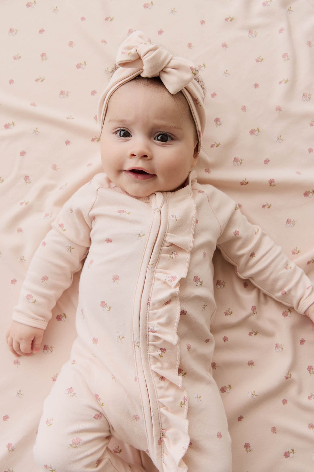 Organic Cotton Melanie Onepiece - Meredith Morganite Childrens Onepiece from Jamie Kay USA