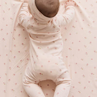 Organic Cotton Wrap Blanket - Meredith Morganite Childrens Blanket from Jamie Kay USA