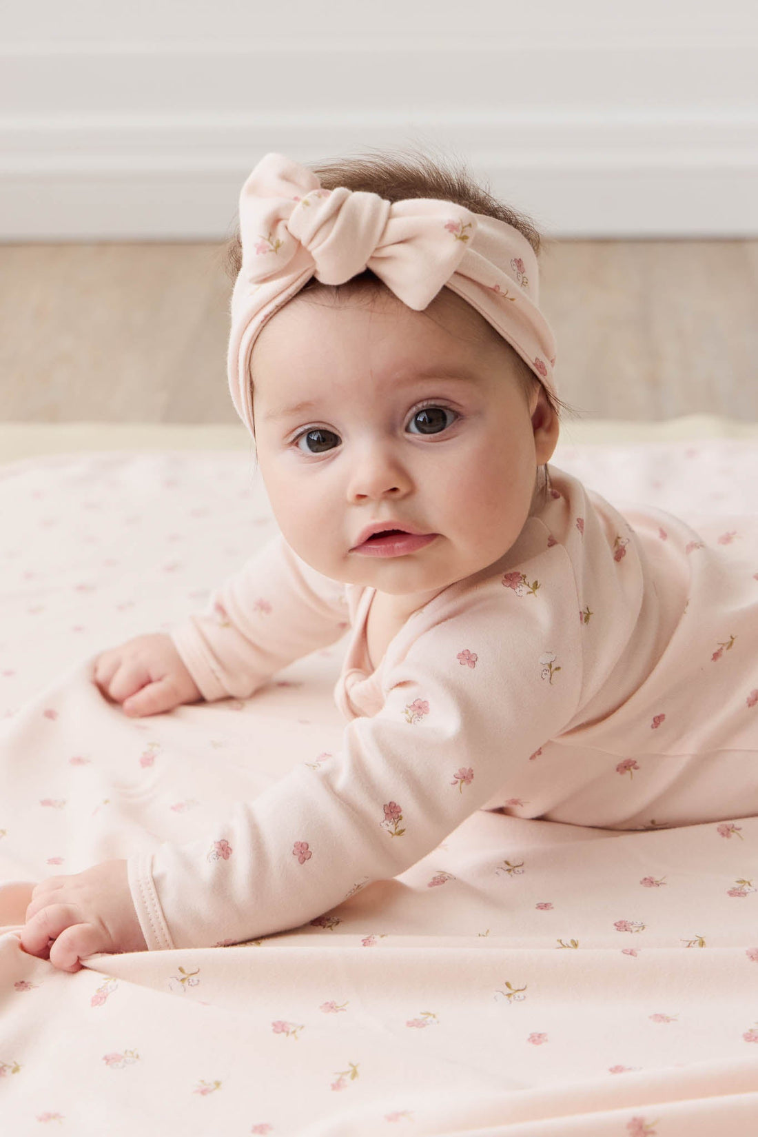 Organic Cotton Wrap Blanket - Meredith Morganite Childrens Blanket from Jamie Kay USA