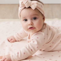 Organic Cotton Wrap Blanket - Meredith Morganite Childrens Blanket from Jamie Kay USA