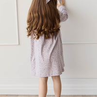 Organic Cotton Poppy Dress - Lulu Bloom Iris Childrens Dress from Jamie Kay USA