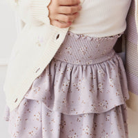 Organic Cotton Ruby Skirt - Lulu Bloom Iris Childrens Skirt from Jamie Kay USA