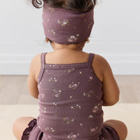 Organic Cotton Modal Bridget Singlet Bodysuit - Petite Fleur Childrens Bodysuit from Jamie Kay USA