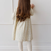 Organic Cotton Poppy Dress - Dainty Egret Blues Childrens Dress from Jamie Kay USA