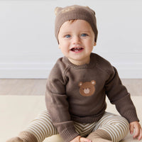 Ethan Jumper - Brownie Bobbie Bear Childrens Jumper from Jamie Kay USA