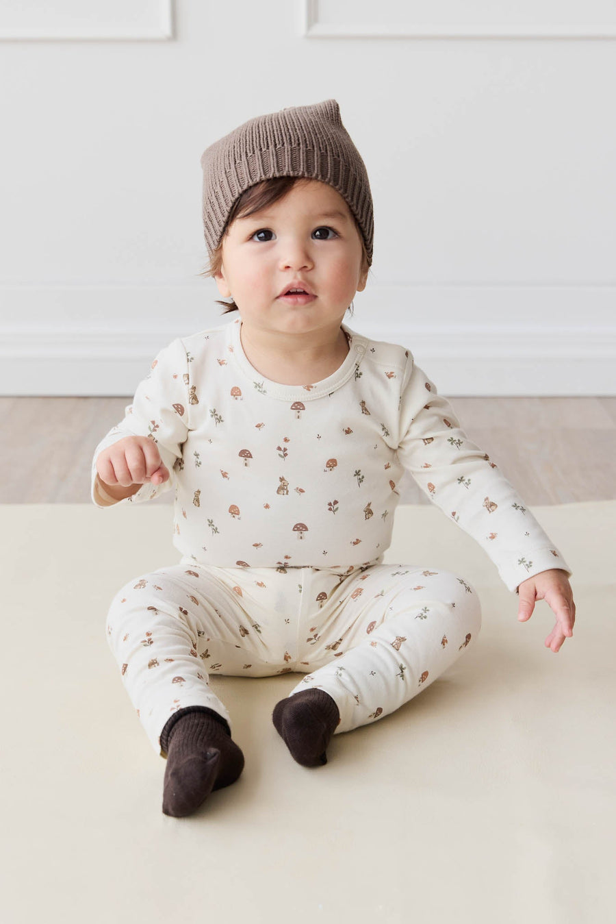 Organic Cotton Everyday Legging - Foraging Friends Childrens Legging from Jamie Kay USA