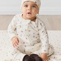 Organic Cotton Reese Zip Onepiece - Foraging Friends Childrens Onepiece from Jamie Kay USA