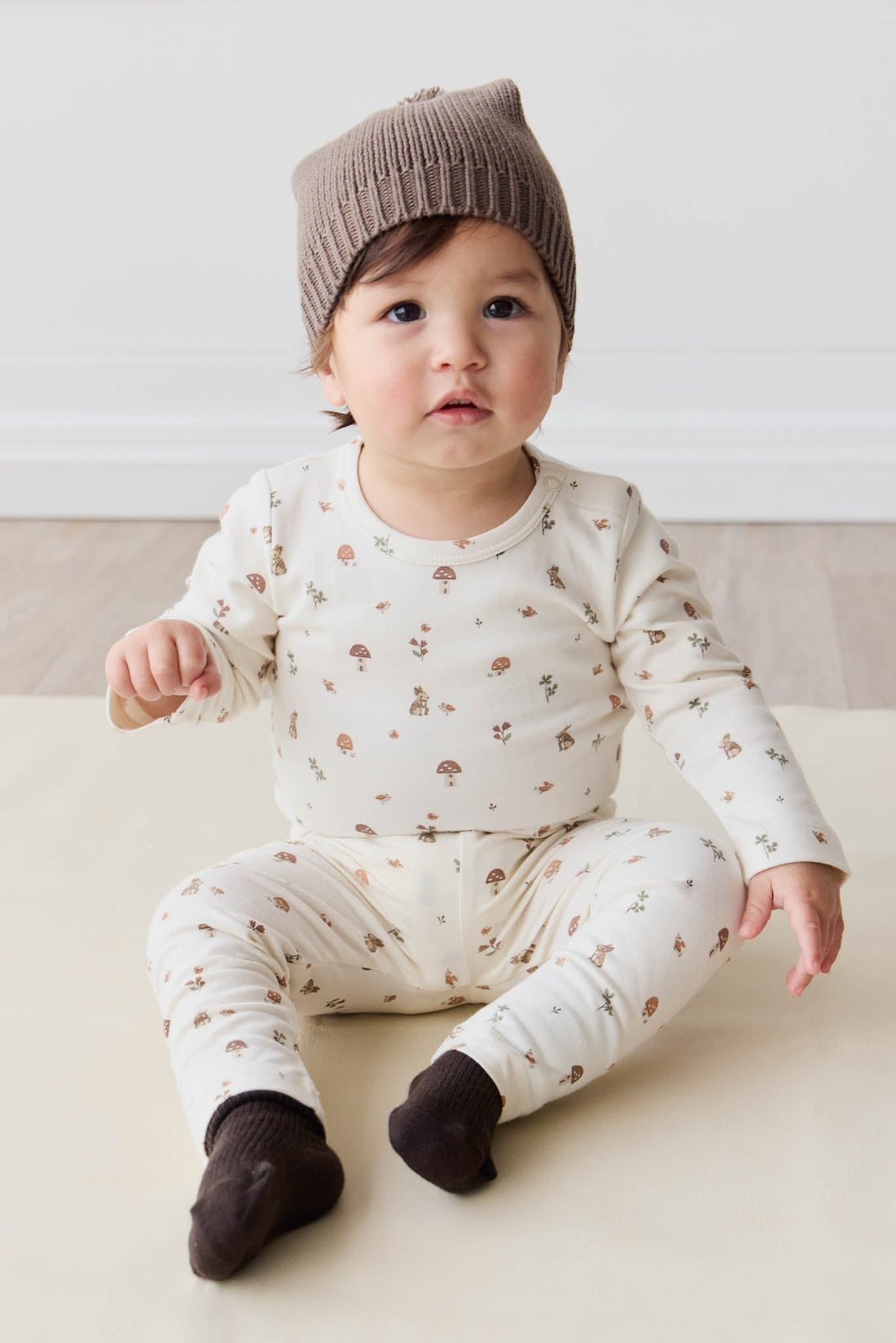 Organic Cotton Everyday Legging - Foraging Friends Childrens Legging from Jamie Kay USA