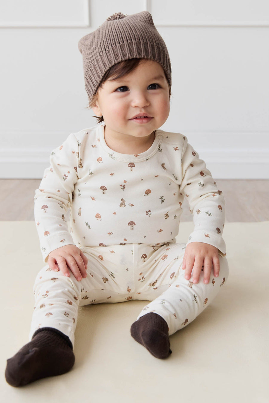 Organic Cotton Everyday Legging - Foraging Friends Childrens Legging from Jamie Kay USA