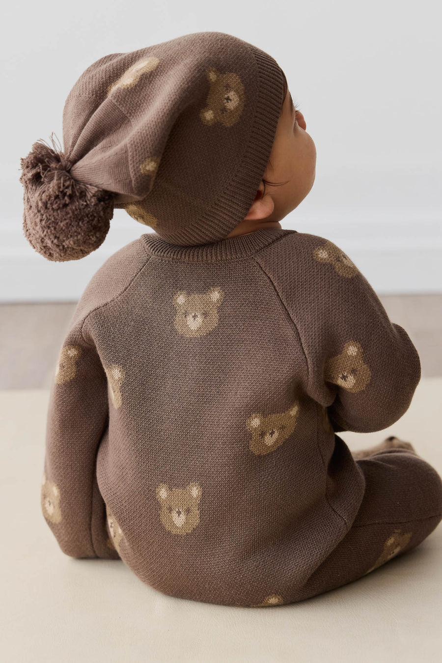 Ethan Hat - Bobbie Bear Brownie Childrens Beanie from Jamie Kay USA