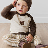 Organic Cotton Tao Sweatshirt - Cloud Bobbie Bear Childrens Sweatshirting from Jamie Kay USA