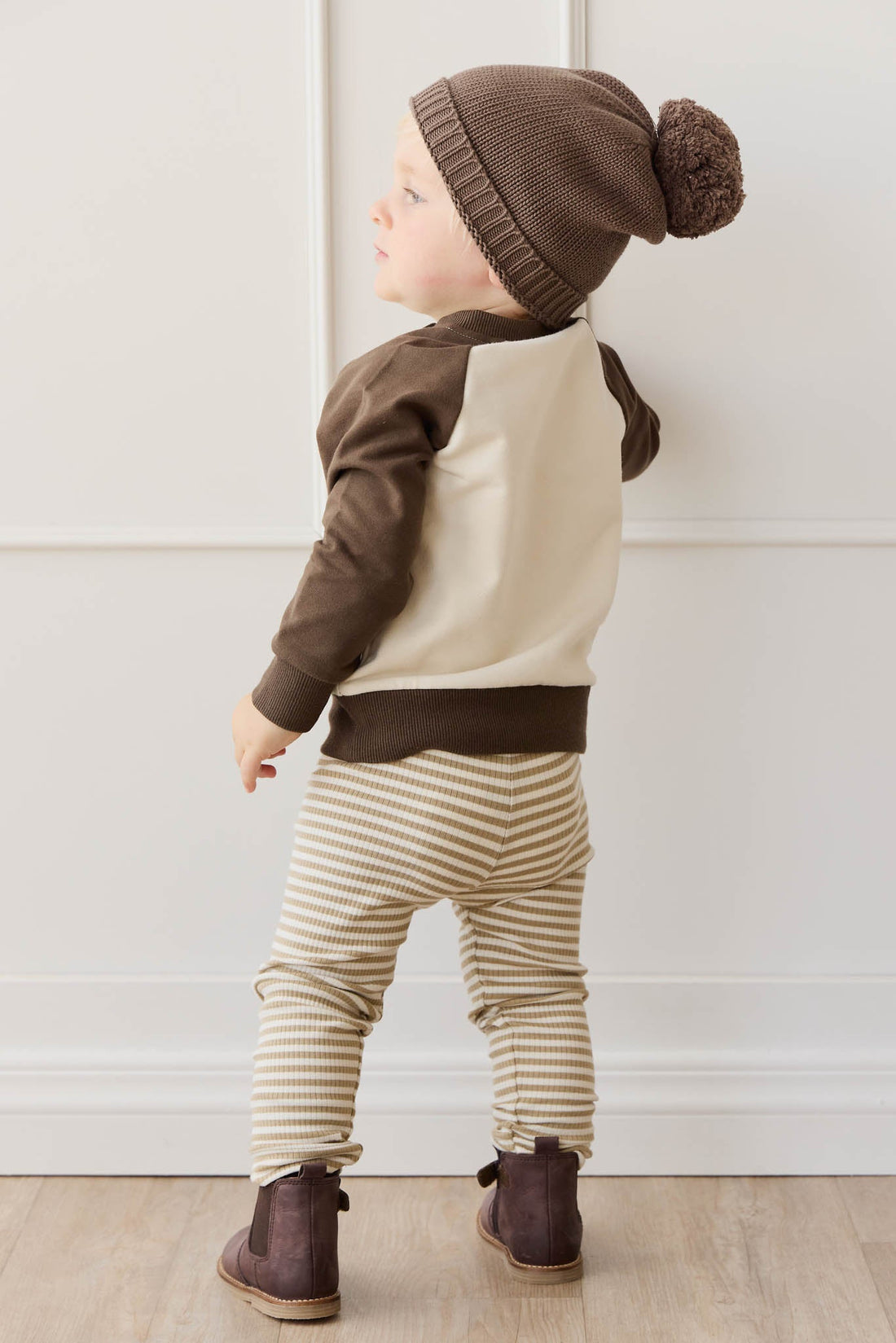 Organic Cotton Tao Sweatshirt - Cloud Bobbie Bear Childrens Sweatshirting from Jamie Kay USA