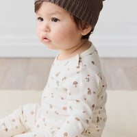 Organic Cotton Long Sleeve Bodysuit - Foraging Friends Childrens Bodysuit from Jamie Kay USA